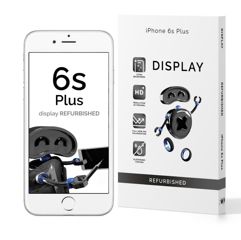 Display Lcd + Touch Screen Per Apple Iphone 6S Plus Bianco Qualità Ricondizionato